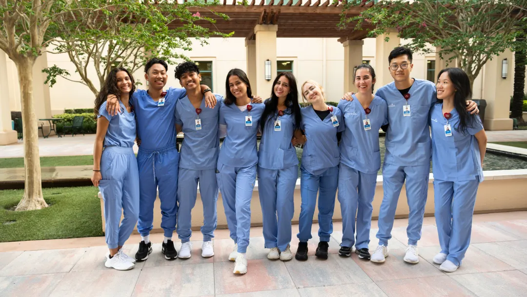 group of adventhealth nurse interns