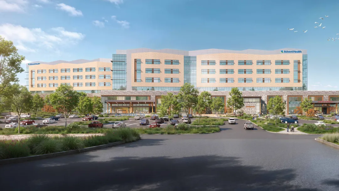 Rendering of the building for AdventHealth Buncombe