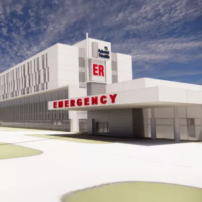 Rendering of the exterior Winter Haven ER.