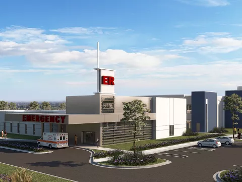 3D Rendering of AdventHealth ER Clermont