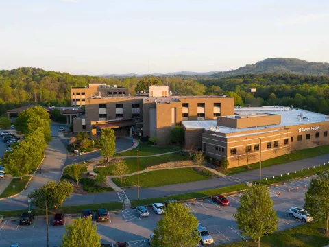 A bird-eye's view of AdventHealth Hendersonville