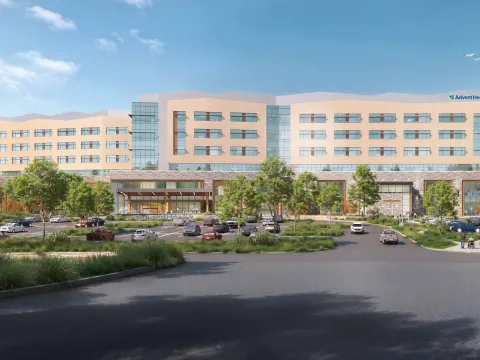 Rendering of the building for AdventHealth Buncombe