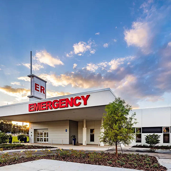 The front view of AdventHealth Belleview