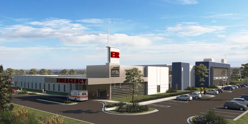 3D Rendering of AdventHealth ER Clermont